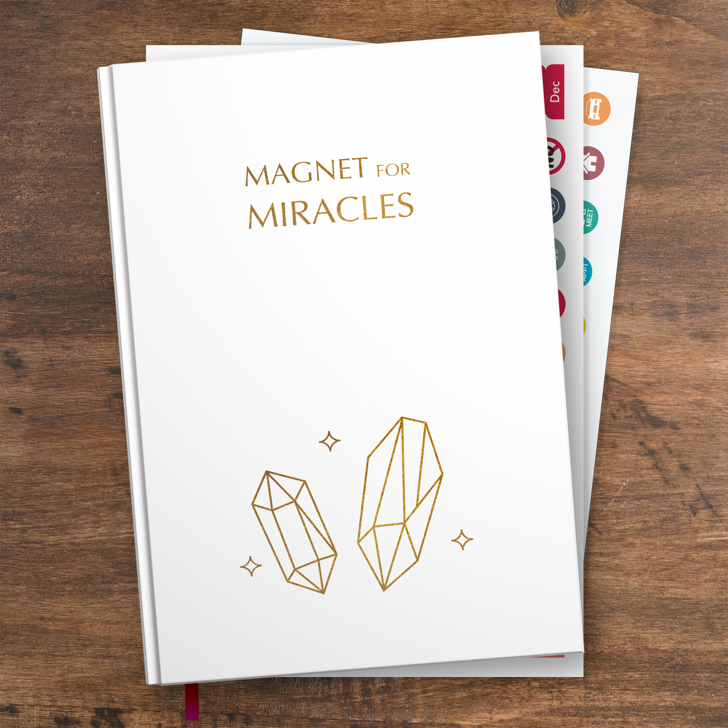 Magnet for Miracle Planner - Undated Weekly & Monthly Life Planner, A5 Size Hardcover + Stickers, 12 Months