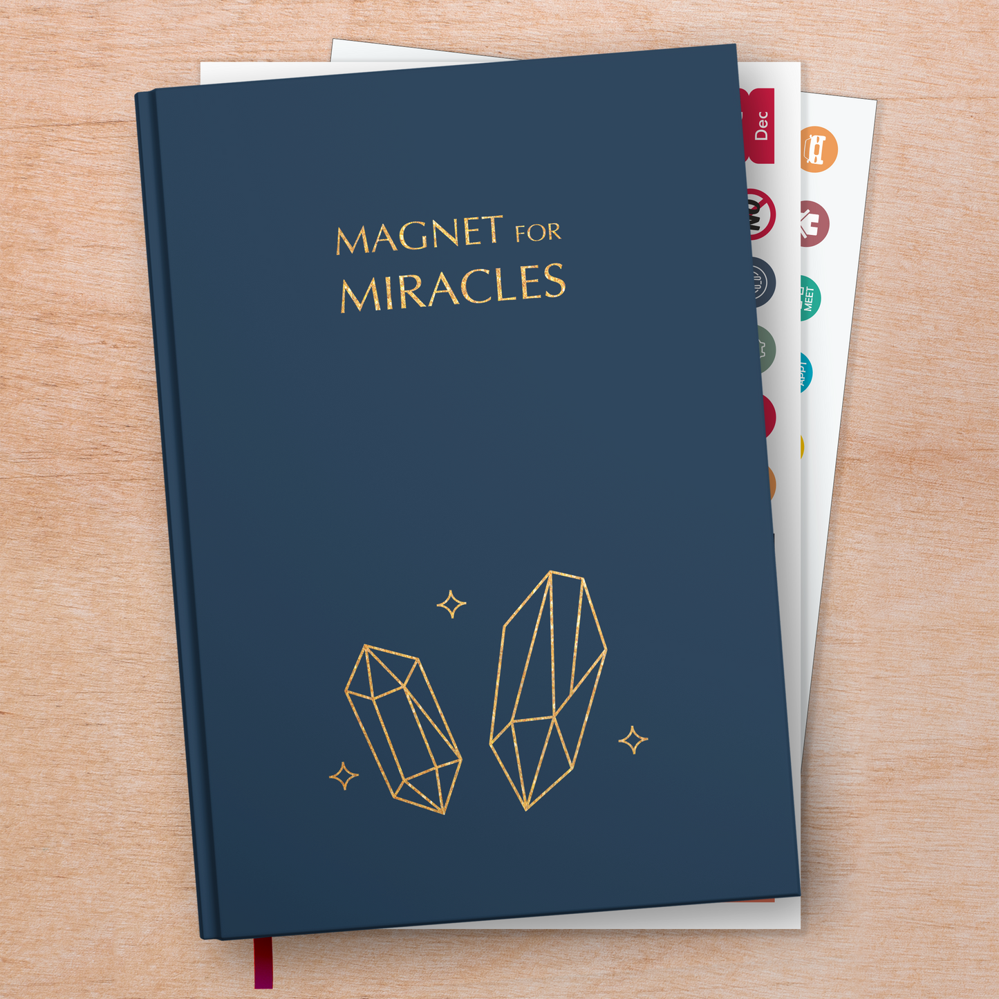 Magnet for Miracle Planner - Undated Weekly & Monthly Life Planner, A5 Size Hardcover + Stickers, 12 Months