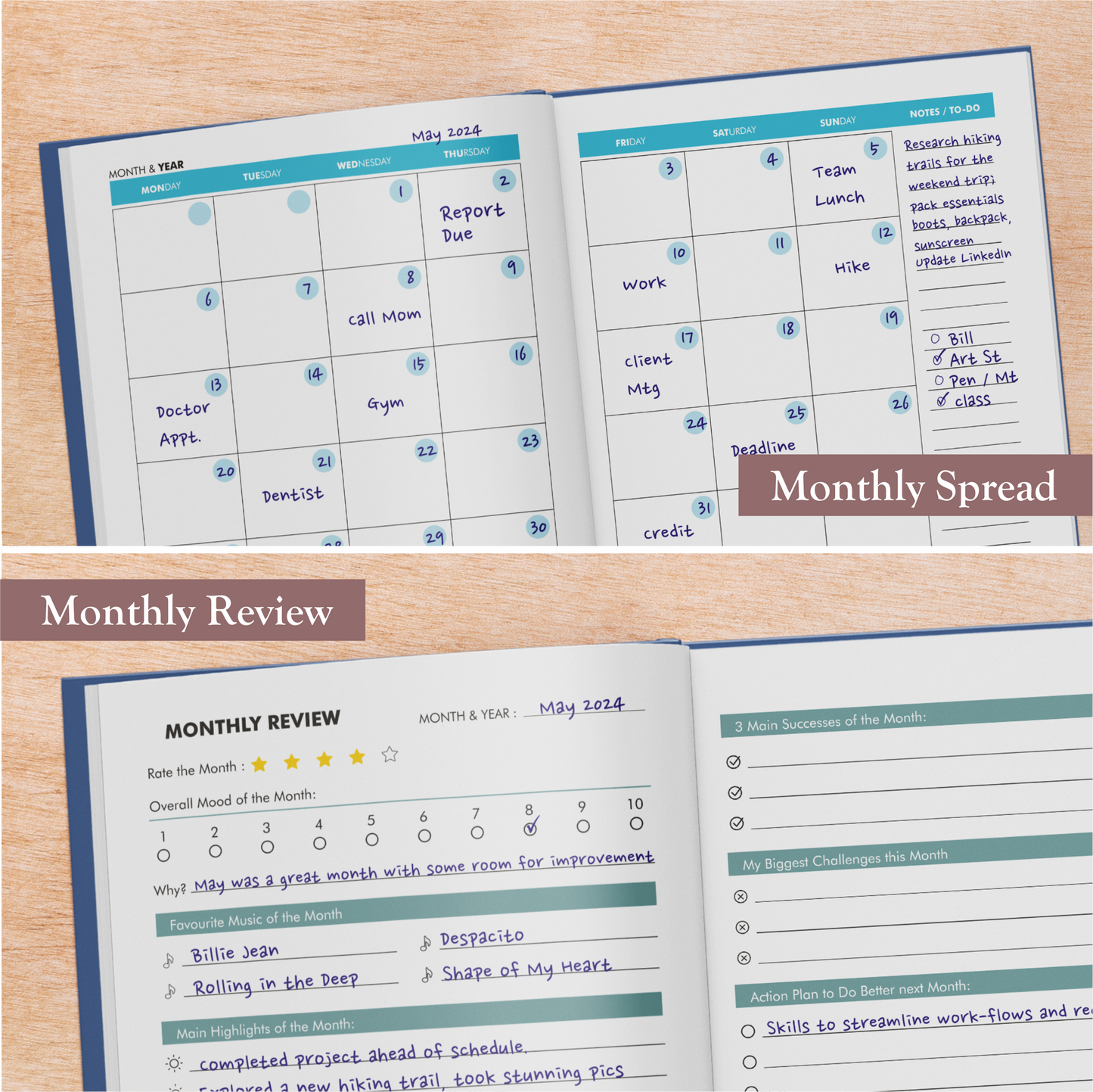 Magnet for Miracle Planner - Undated Weekly & Monthly Life Planner, A5 Size Hardcover + Stickers, 12 Months